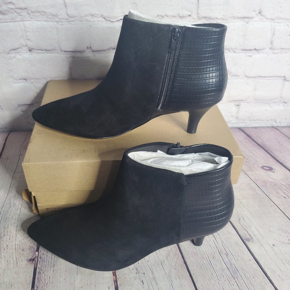 Clark's Linvale Sea Black Combination Suede